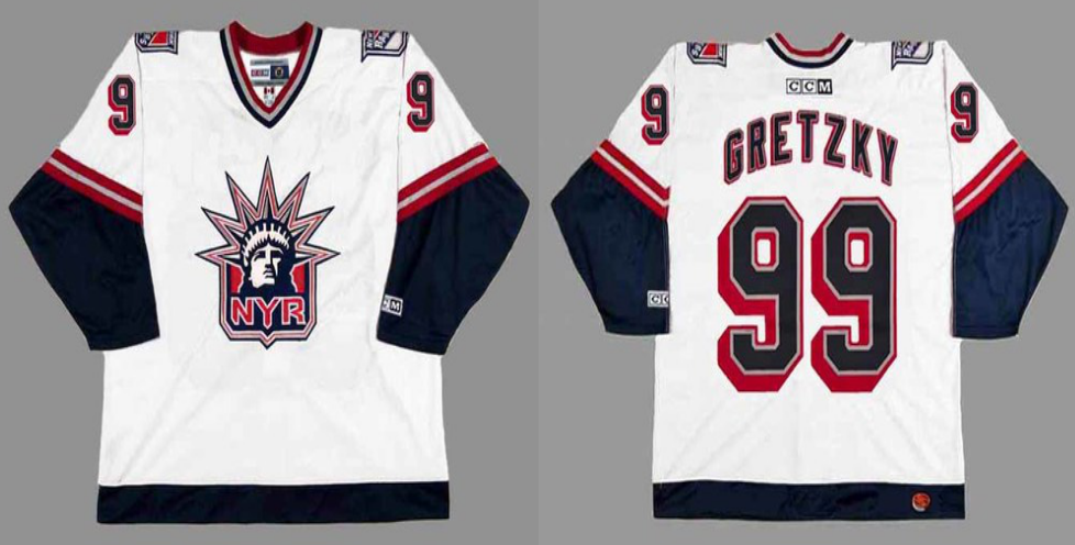 2019 Men New York Rangers #99 Gretzky white CCM NHL jerseys->new york rangers->NHL Jersey